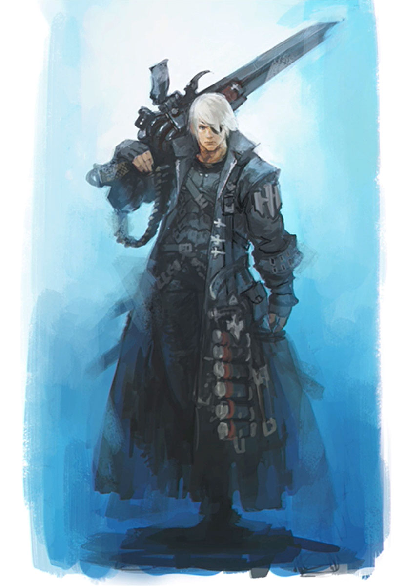 Gunbreaker Early Design from Final Fantasy XIV: Shadowbringers