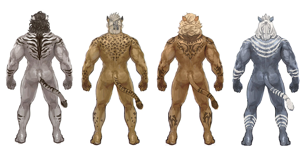 Hrothgar Backside Art from Final Fantasy XIV: Shadowbringers
