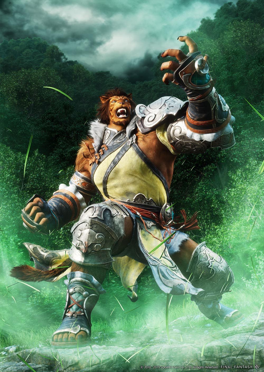 Hrothgar Monk CG Art from Final Fantasy XIV: Shadowbringers