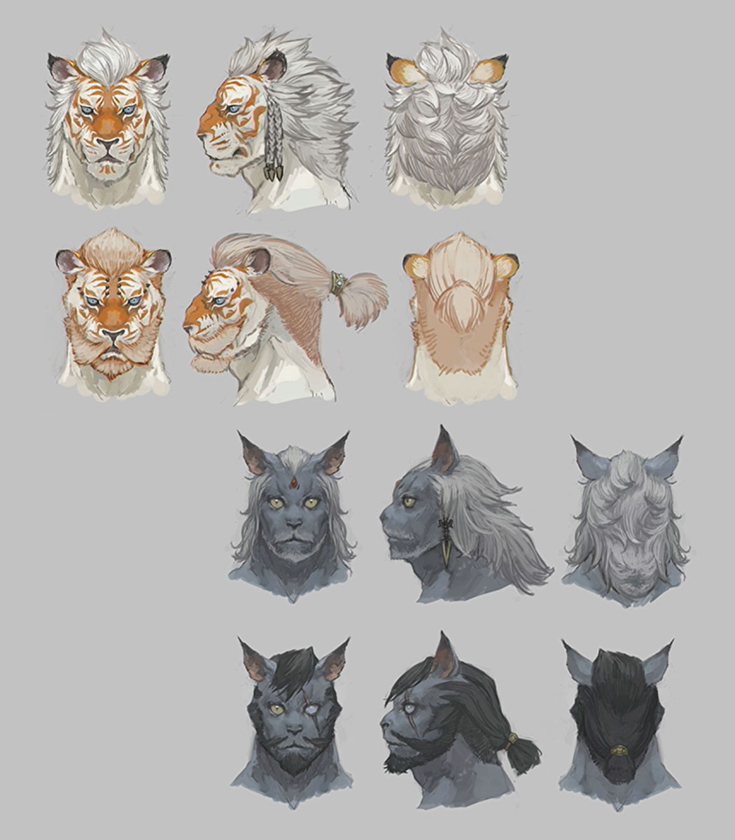 Hrothgar Unused Designs from Final Fantasy XIV: Shadowbringers
