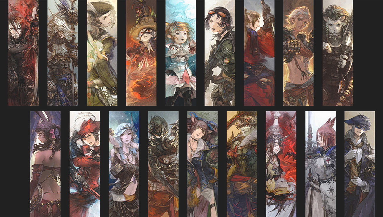 Job Portraits Art from Final Fantasy XIV: Shadowbringers
