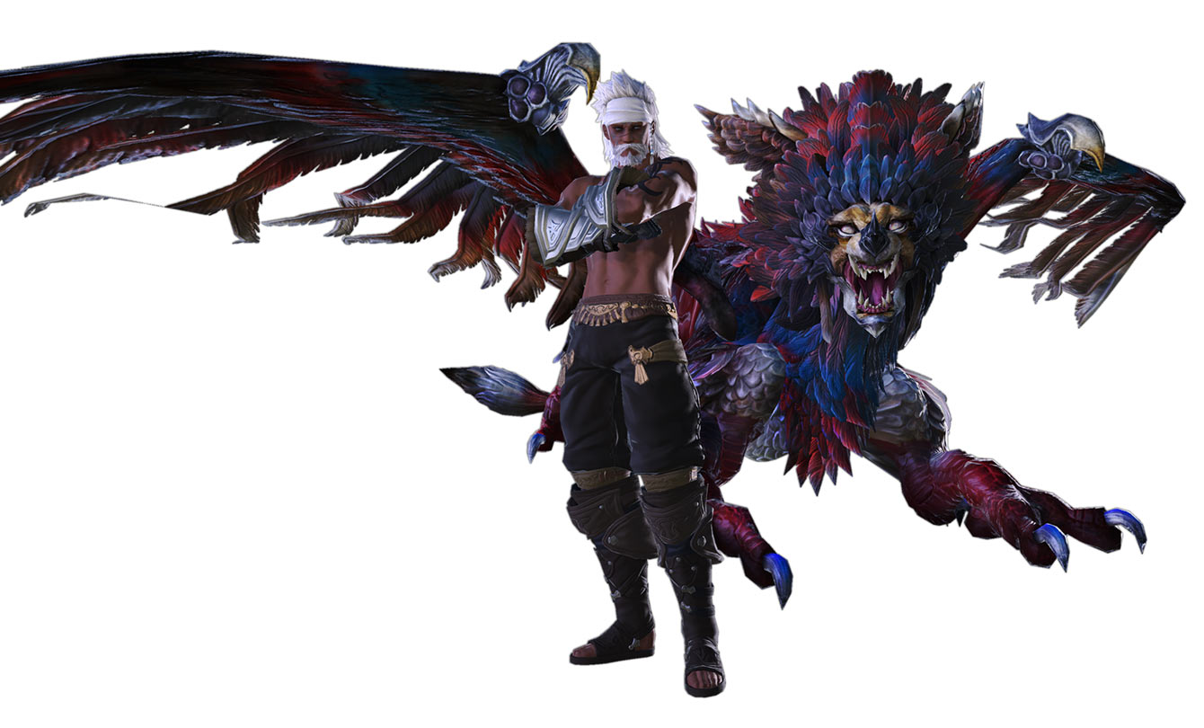 Lyon the Beast King & Dawon Art from Final Fantasy XIV: Shadowbringers