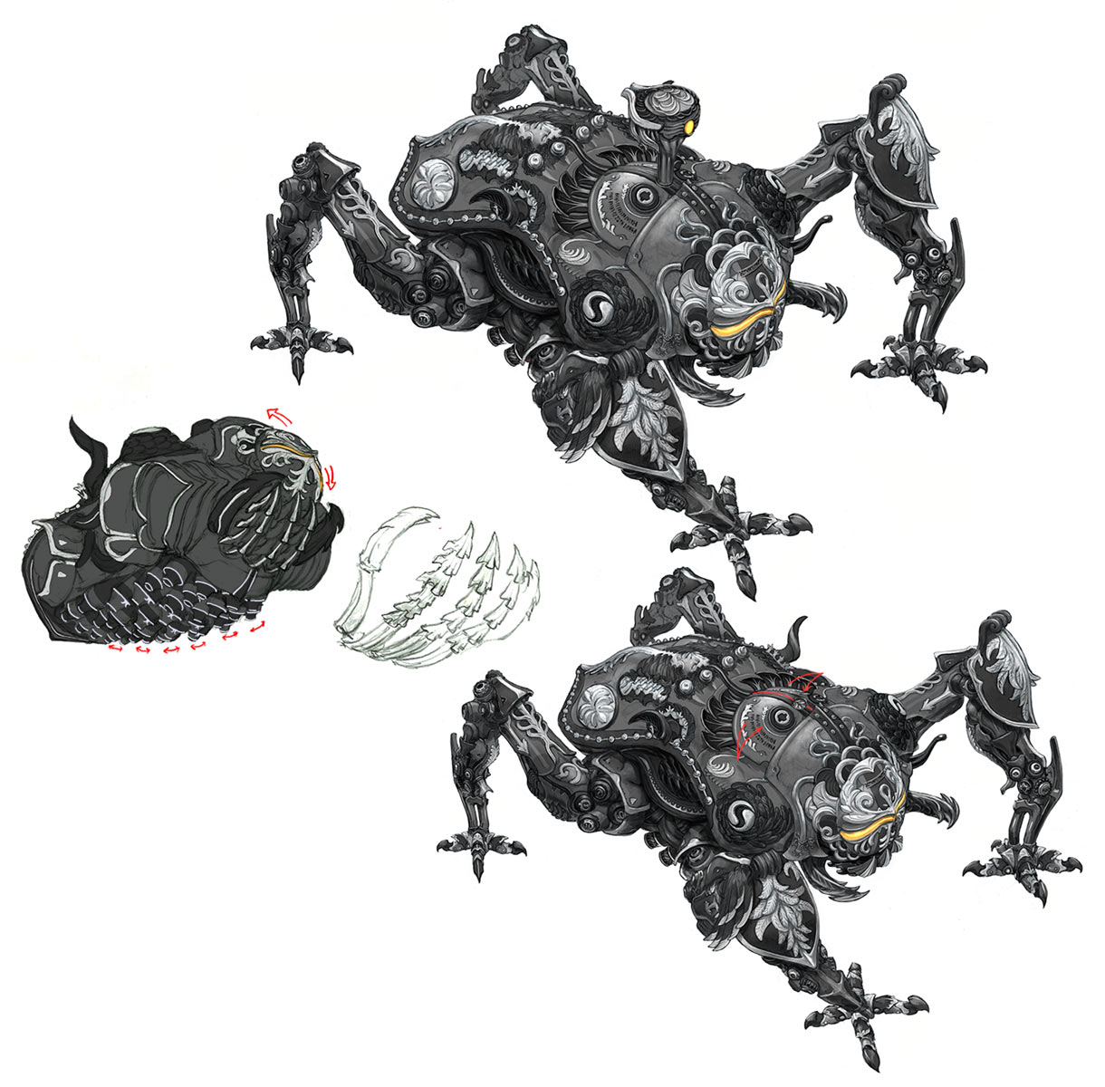 Omega Weapon Concept Art from Final Fantasy XIV: Shadowbringers
