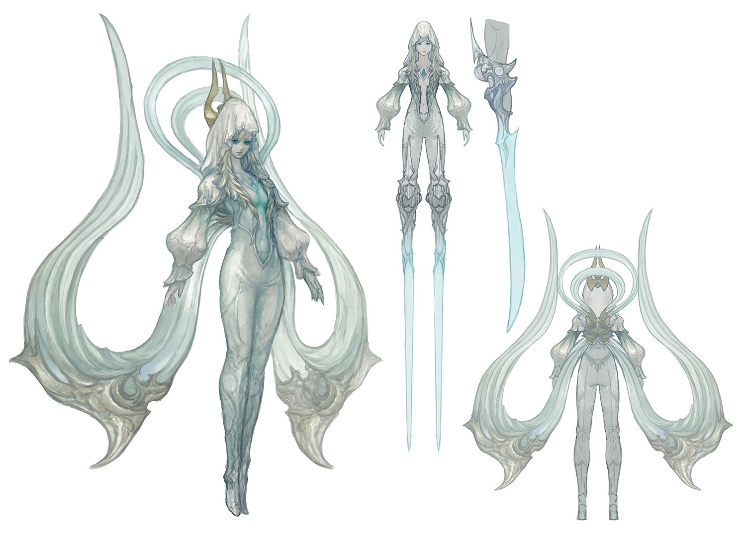 Shiva (Hydaelyn Form) Art from Final Fantasy XIV: Shadowbringers