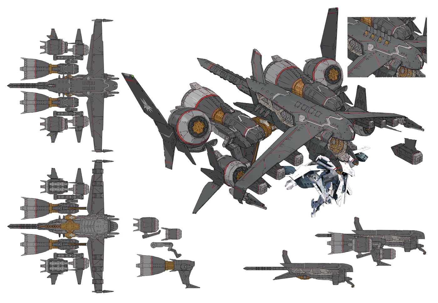 Superior Flight Unit Concept Art from Final Fantasy XIV: Shadowbringers