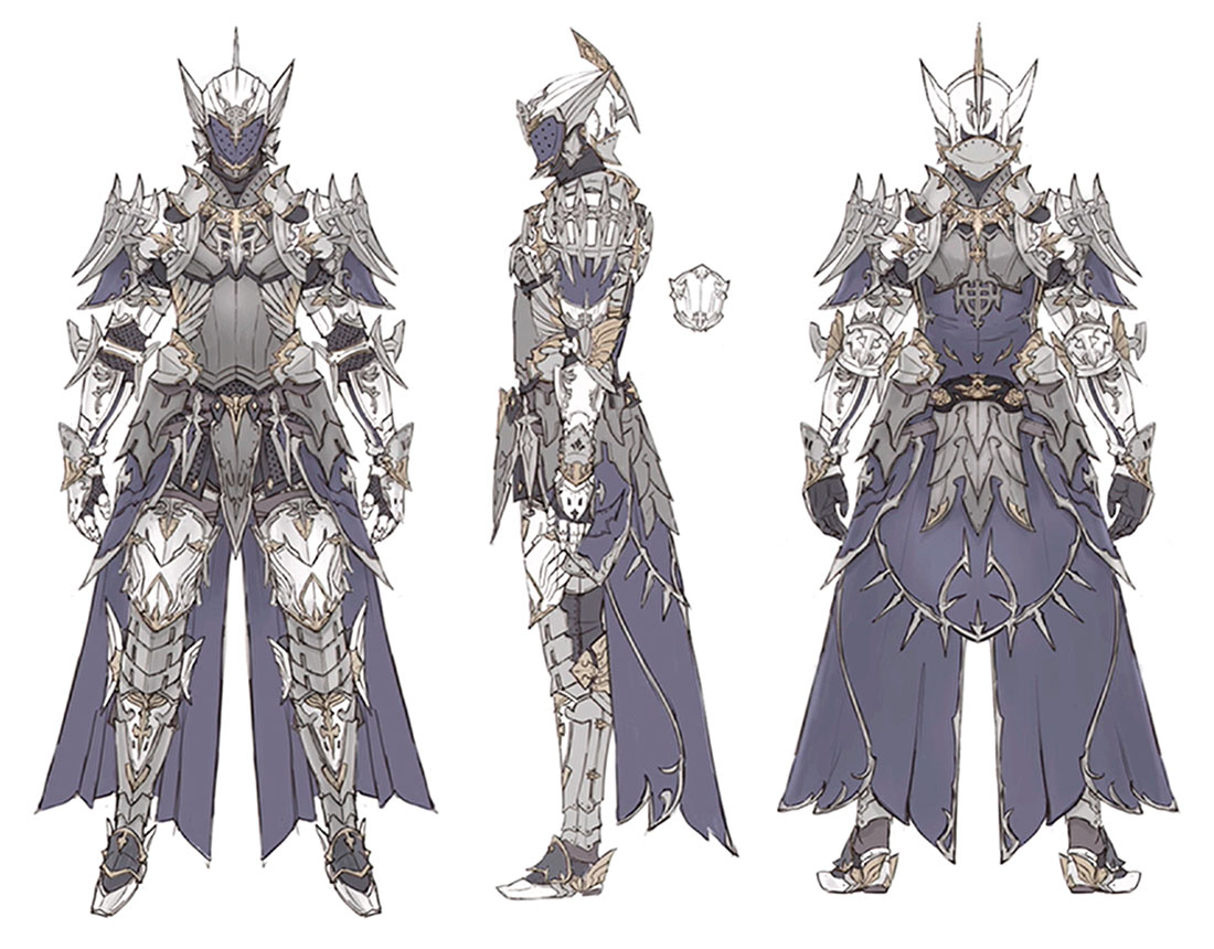 Tank Gear Art from Final Fantasy XIV: Shadowbringers