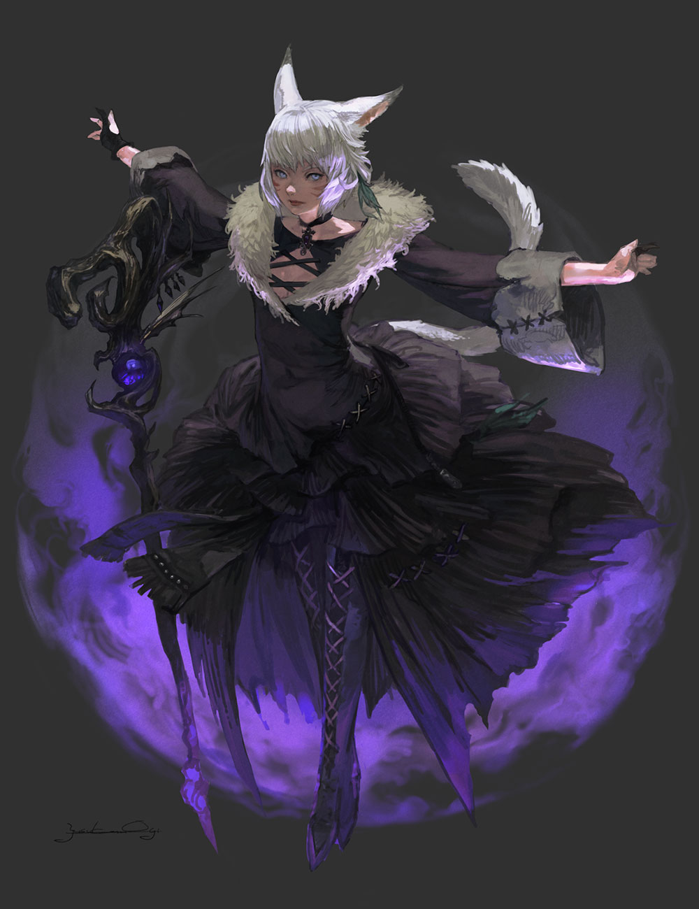 Y'shtola Rhul TGS Art from Final Fantasy XIV: Shadowbringers