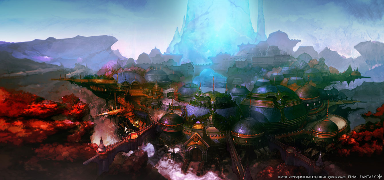 The Crystarium Concept Art from Final Fantasy XIV: Shadowbringers