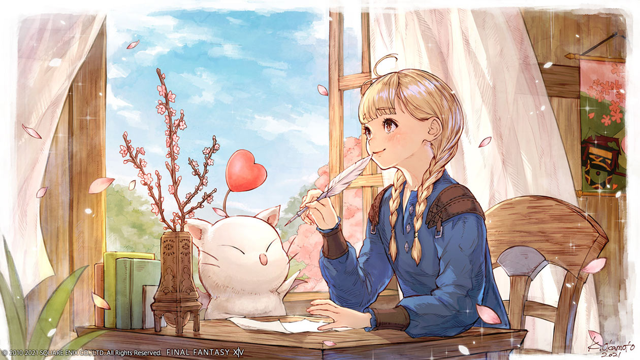 Valentione's and Little Ladies Day 2021 Art from Final Fantasy XIV: Shadowbringers