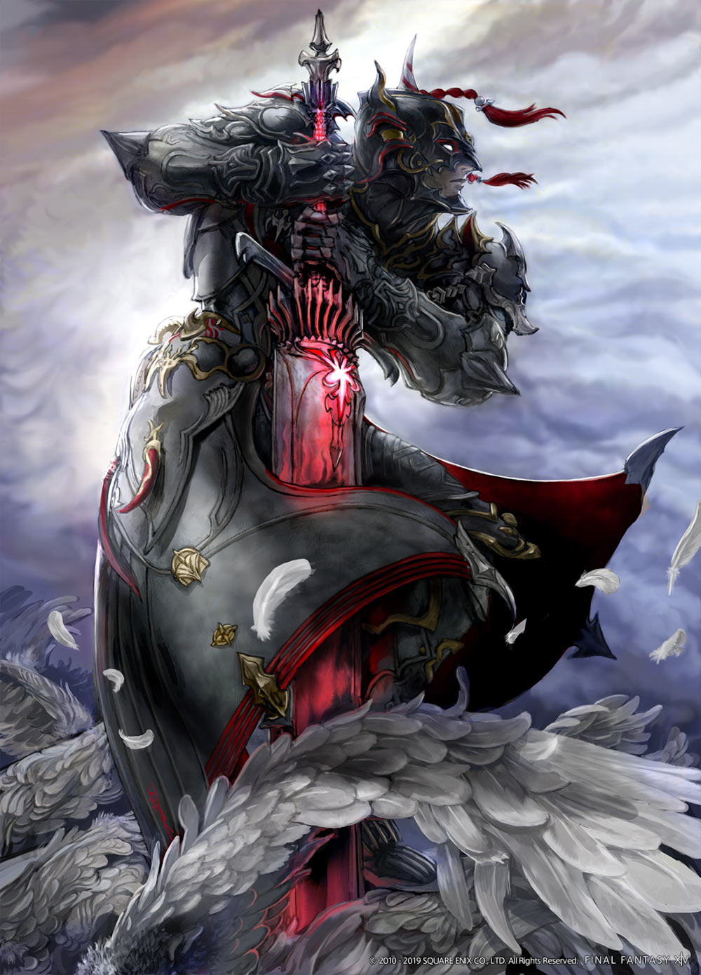 Warrior of Darkness Promo Art from Final Fantasy XIV: Shadowbringers