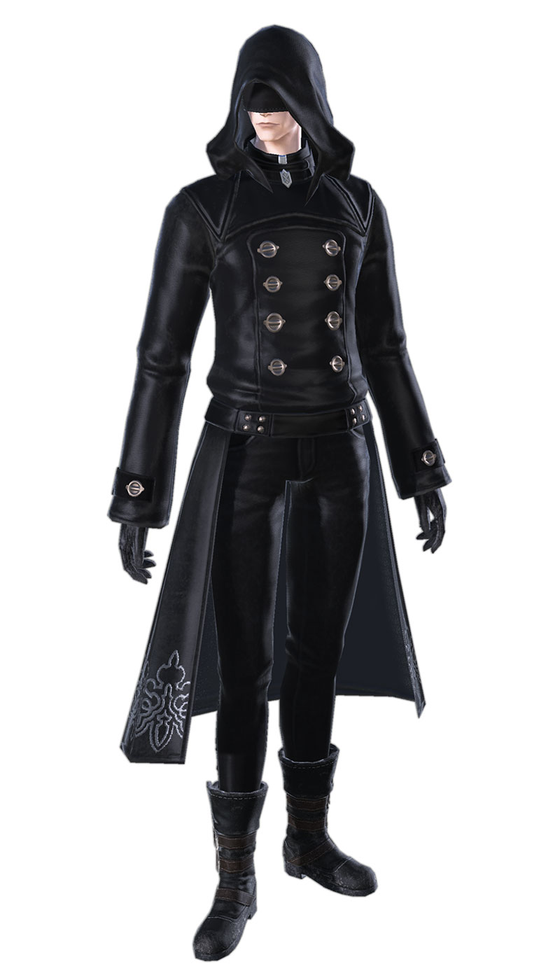 Male Elezen YoRHa Gear Render from Final Fantasy XIV: Shadowbringers