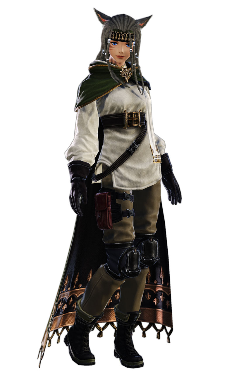 YoRHa Type-55 Aiming Armor Set Art from Final Fantasy XIV: Shadowbringers