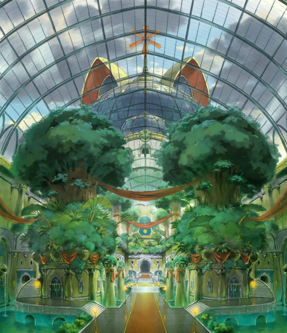 Ding Dong Dell Interior Concept Art from Ni no Kuni II: Revenant Kingdom