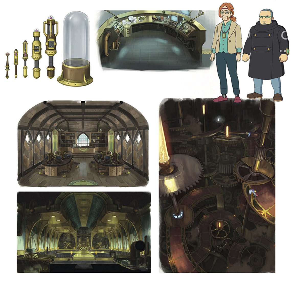 Environment Designs Concept Artwork from Ni no Kuni II: Revenant Kingdom
