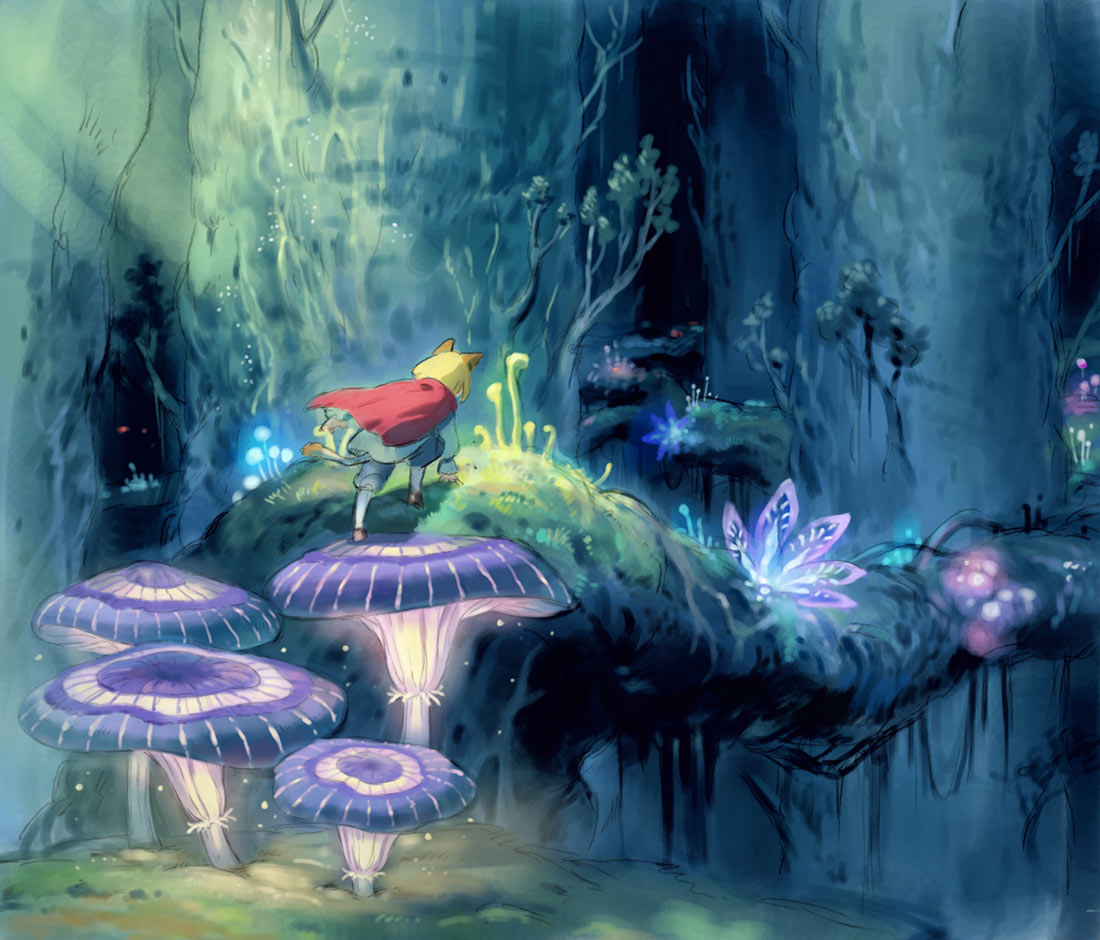 Forest of Niall Concept Art from Ni no Kuni II: Revenant Kingdom