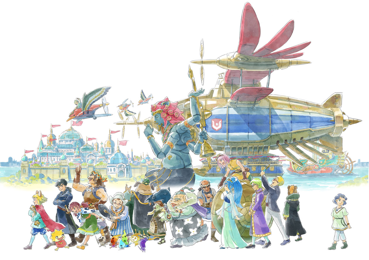 Sky Pirates Concept Art from Ni no Kuni II: Revenant Kingdom