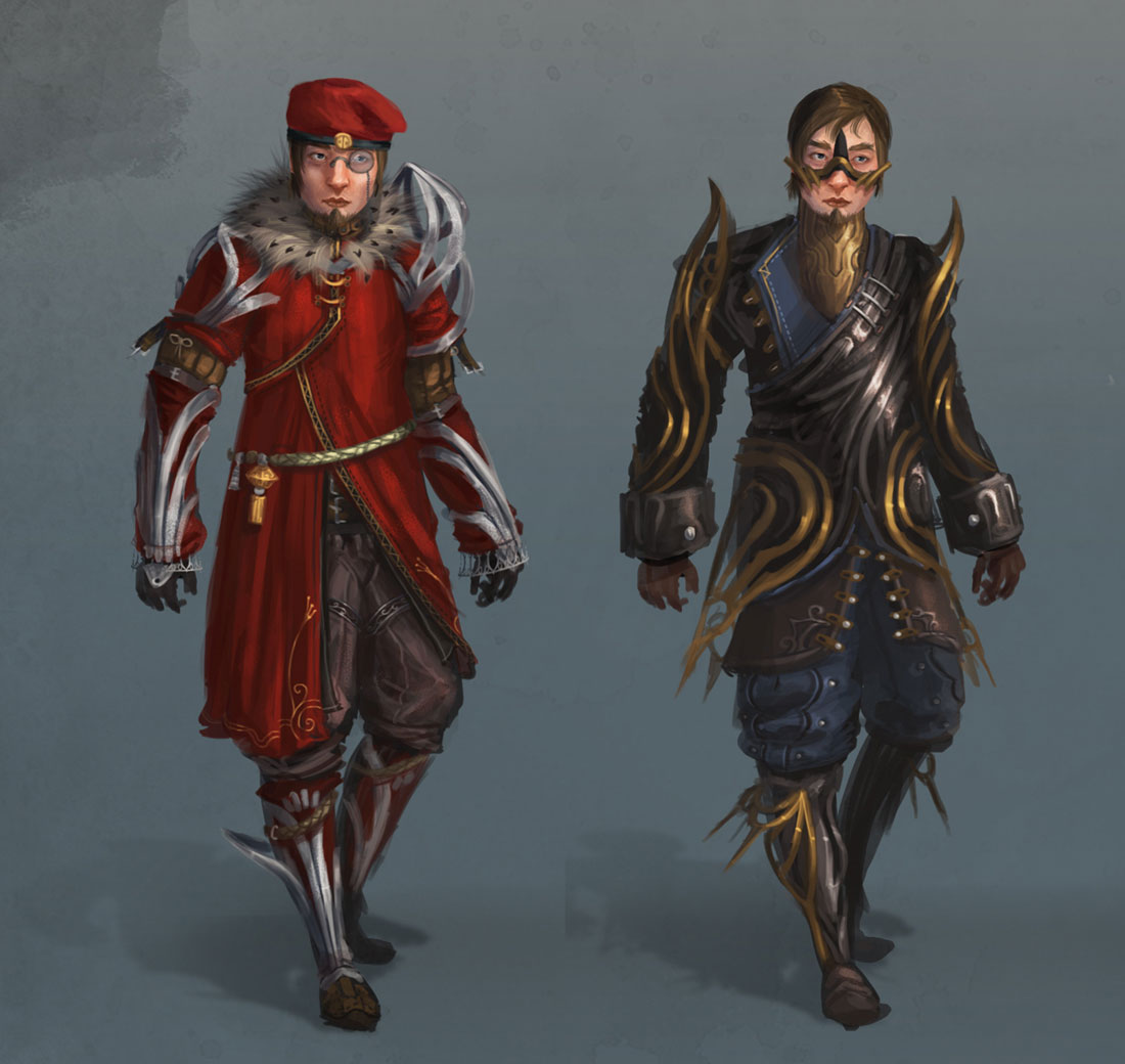 Armor Designs Art from Outward
