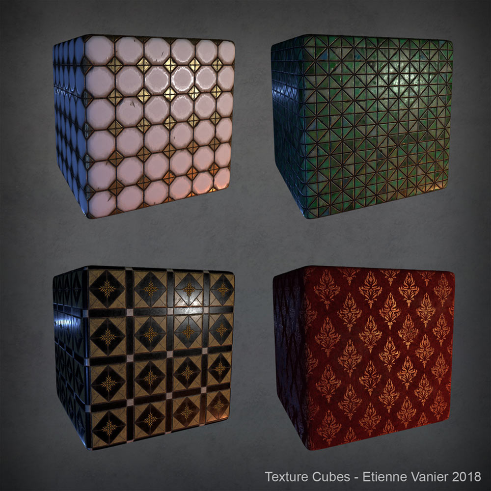 Material Cubes Art from Outward