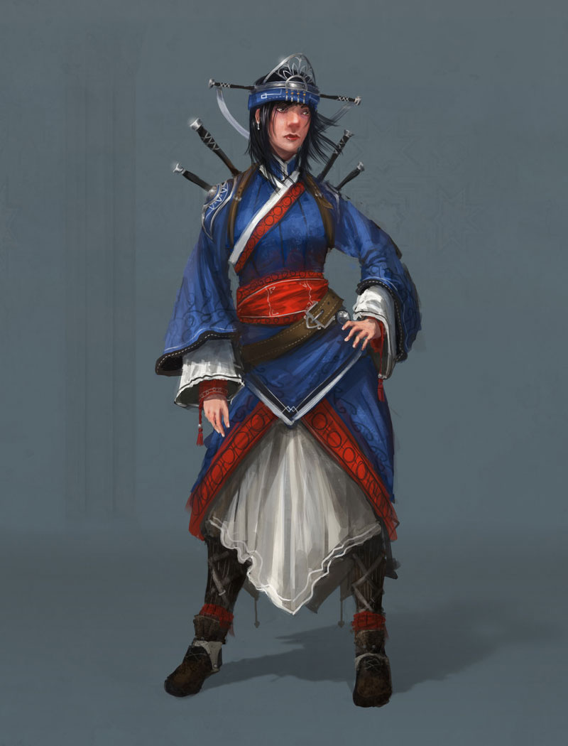 Silver Court Magician Art from Outward