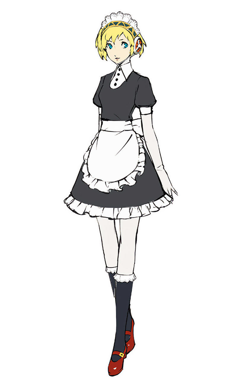 Aegis Maid Uniform Art from Persona 3: Dancing in Moonlight