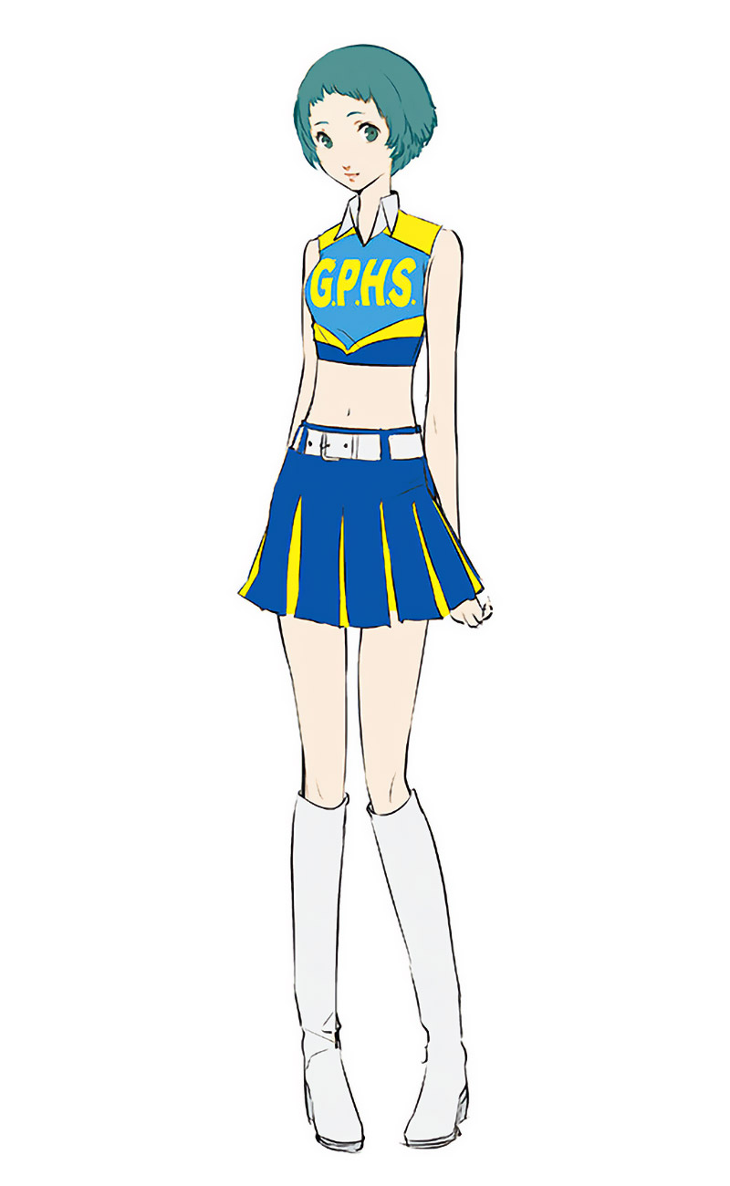 Fuuka Yamagishi Cheerleader Costume Art from Persona 3: Dancing in Moonlight