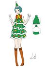 Fuuka Yamagishi Christmas Tree Dress