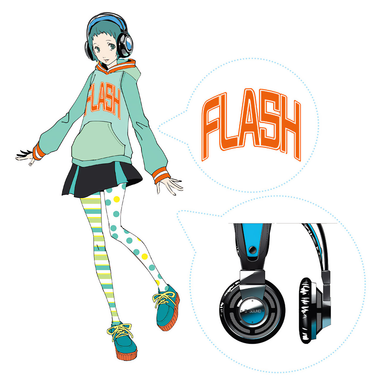 Fuuka Yamagishi Concept Art from Persona 3: Dancing in Moonlight