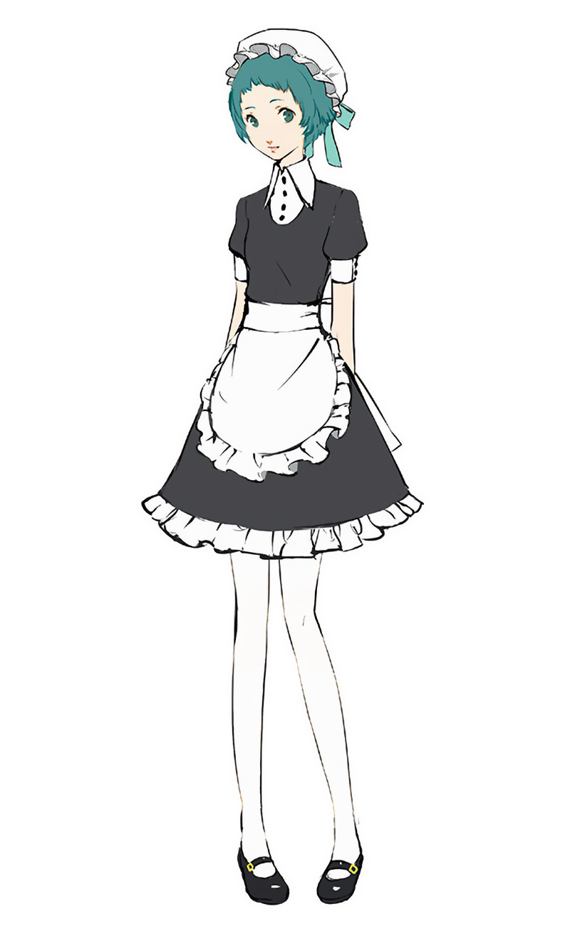 Fuuka Yamagishi Maid Uniform Art from Persona 3: Dancing in Moonlight