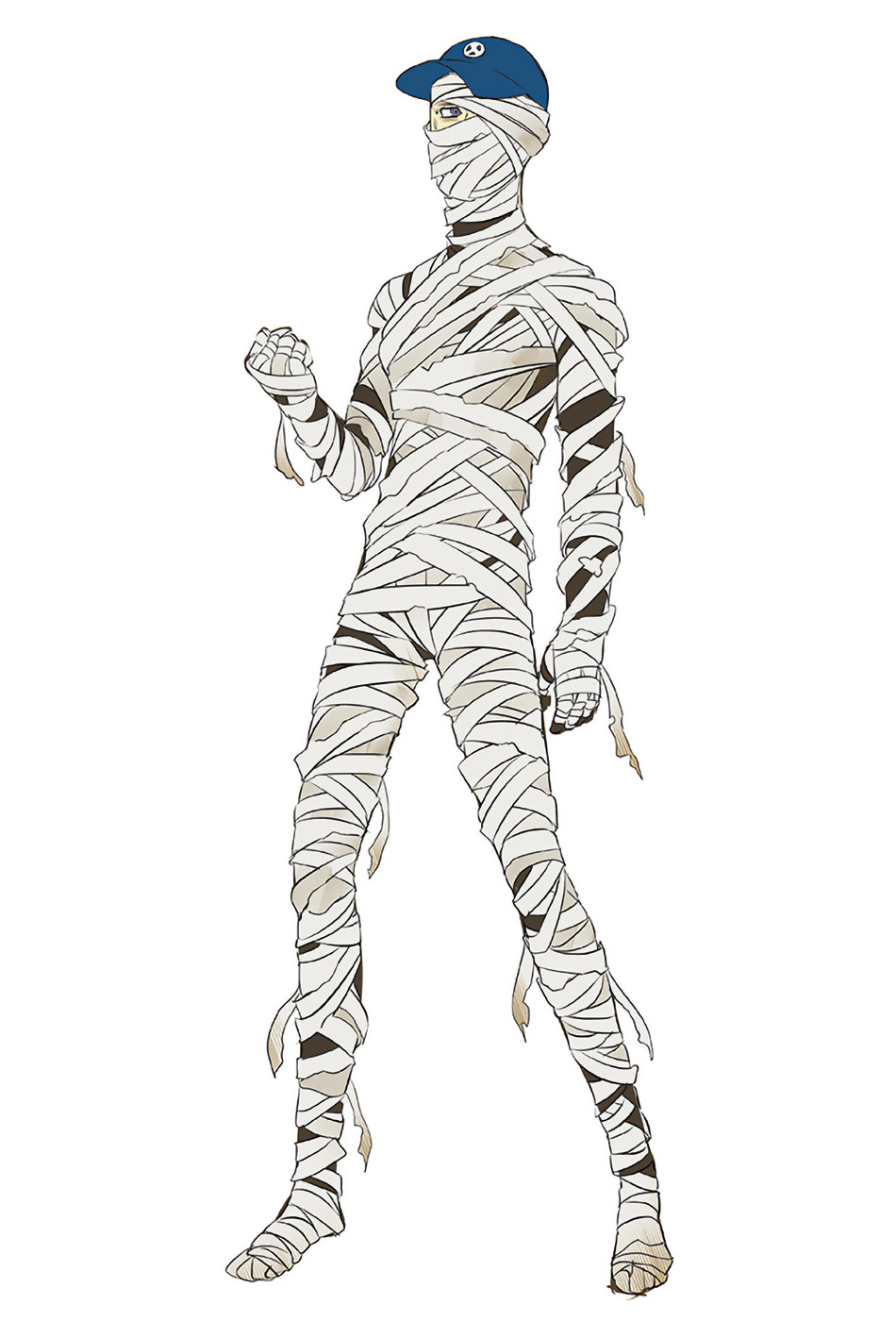 Junpei Iori Mummy Costume Art from Persona 3: Dancing in Moonlight