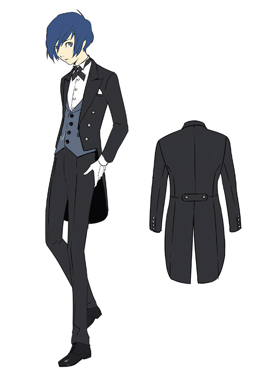 Protagonist Butler Suit Art from Persona 3: Dancing in Moonlight