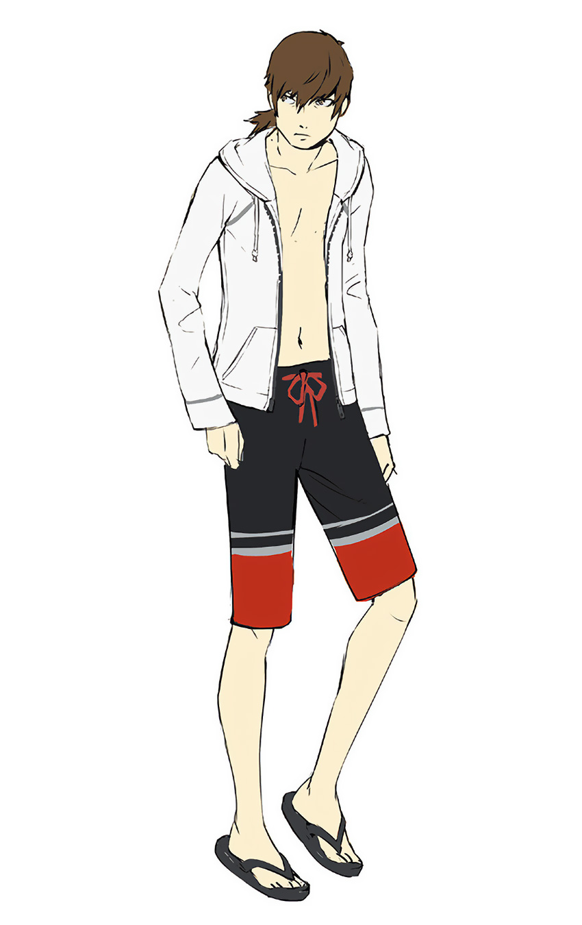 Shinjiro Aragaki Two-Tone Bermuda Shorts Art from Persona 3: Dancing in Moonlight