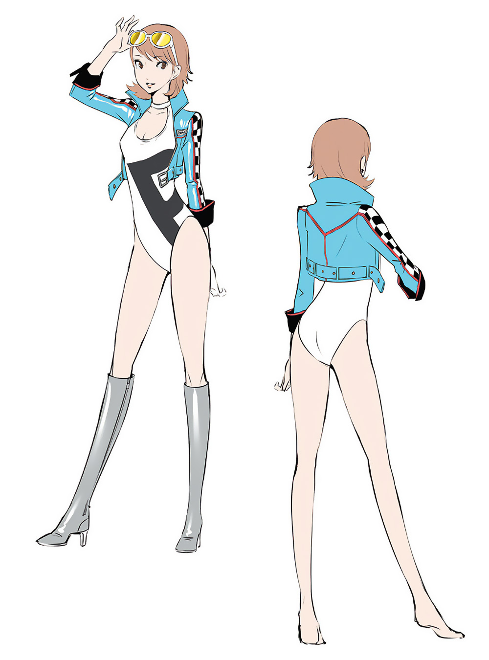 Yukari Takeba Race Queen Costume Art from Persona 3: Dancing in Moonlight