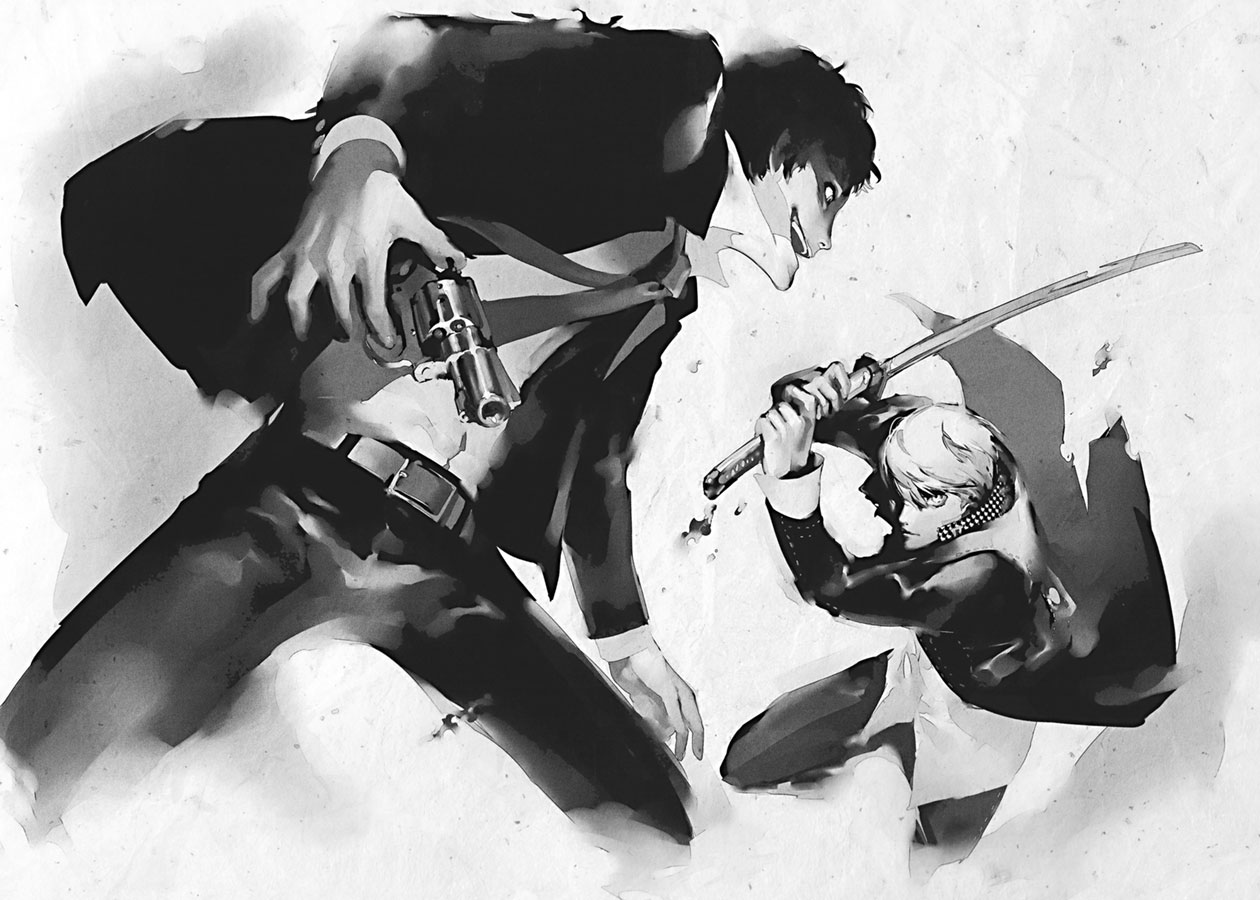 Super Official Design Works Cover Illustration from Persona 4 Arena Ultimax