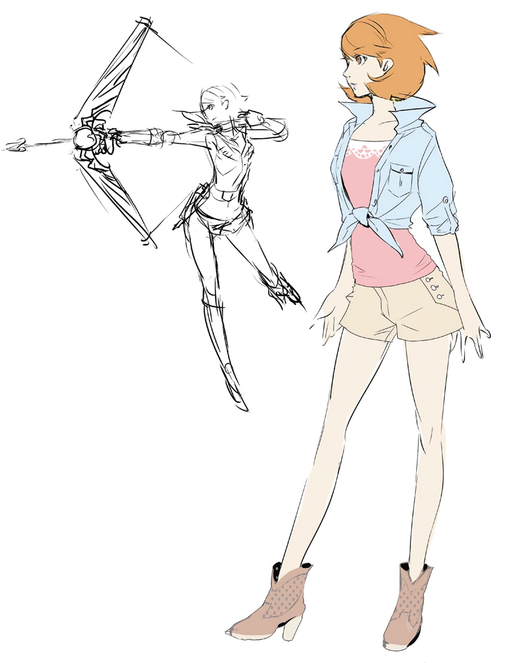 Yukari Concept Artwork from Persona 4 Arena Ultimax