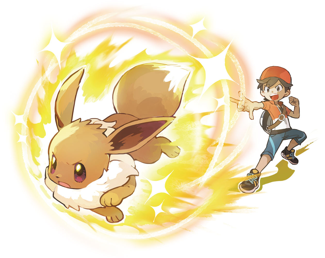 Eevee Volley Concept Art from Pokémon: Let's Go, Pikachu! & Let's Go, Eevee!