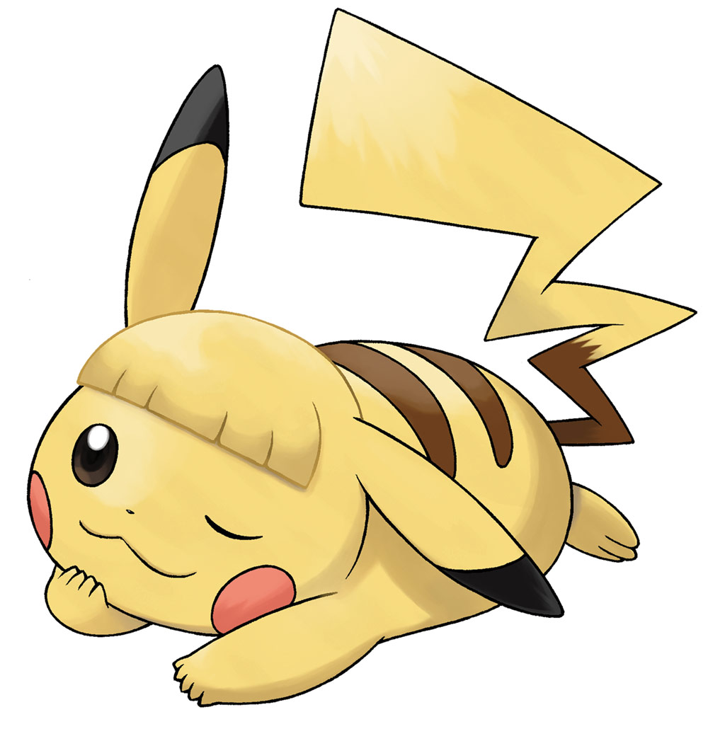 Pikachu Hairstyle Concept Art from Pokémon: Let's Go, Pikachu! & Let's Go, Eevee!