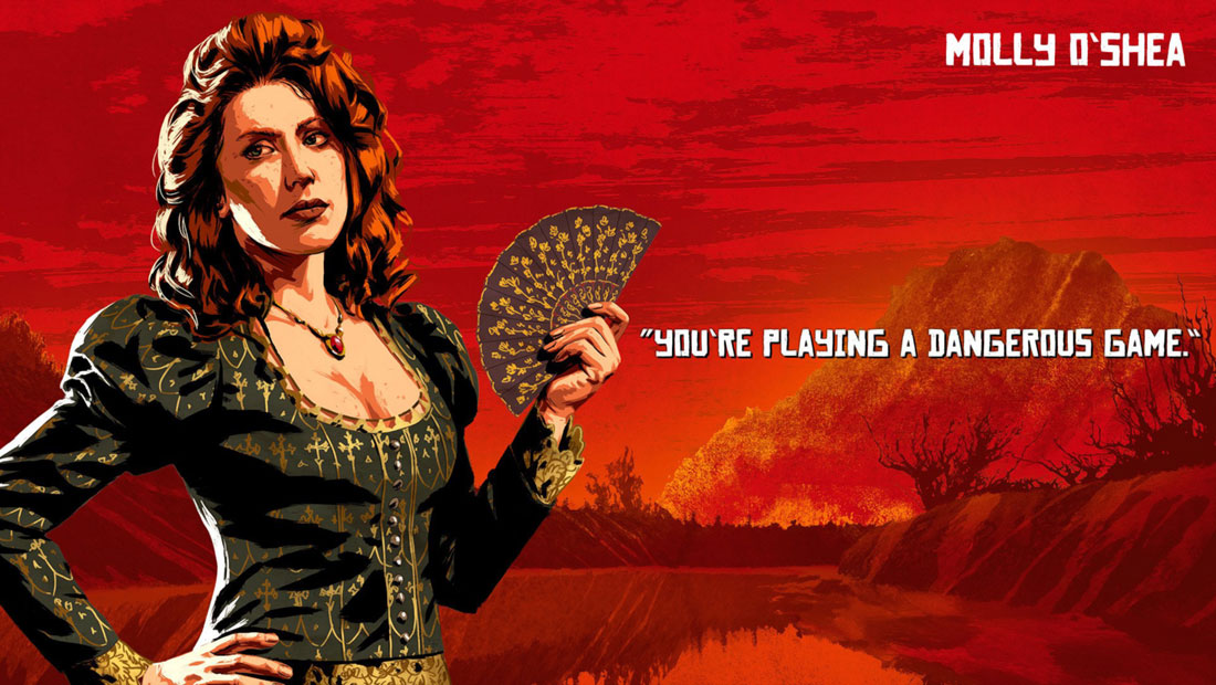 Molly O'Shea Concept Art from Red Dead Redemption 2