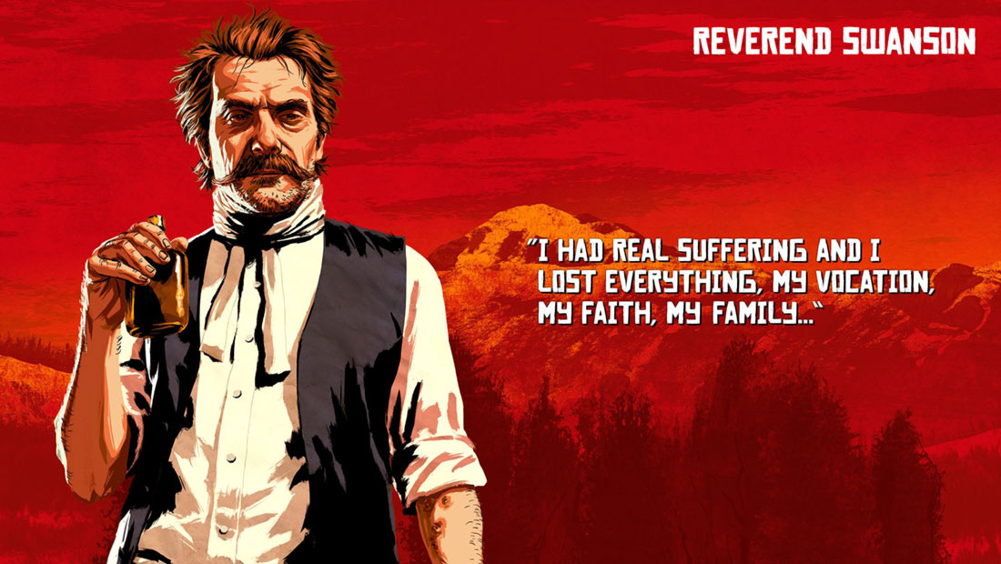 Reverend Swanson Concept Art from Red Dead Redemption 2
