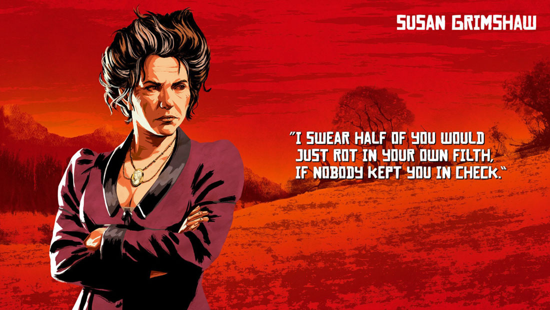 Susan Grimshaw Concept Art from Red Dead Redemption 2