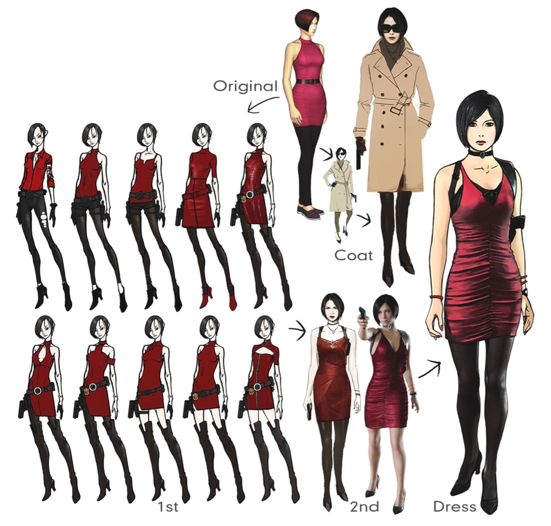 Ada Wong Concept Artwork from Resident Evil 2 (2019)