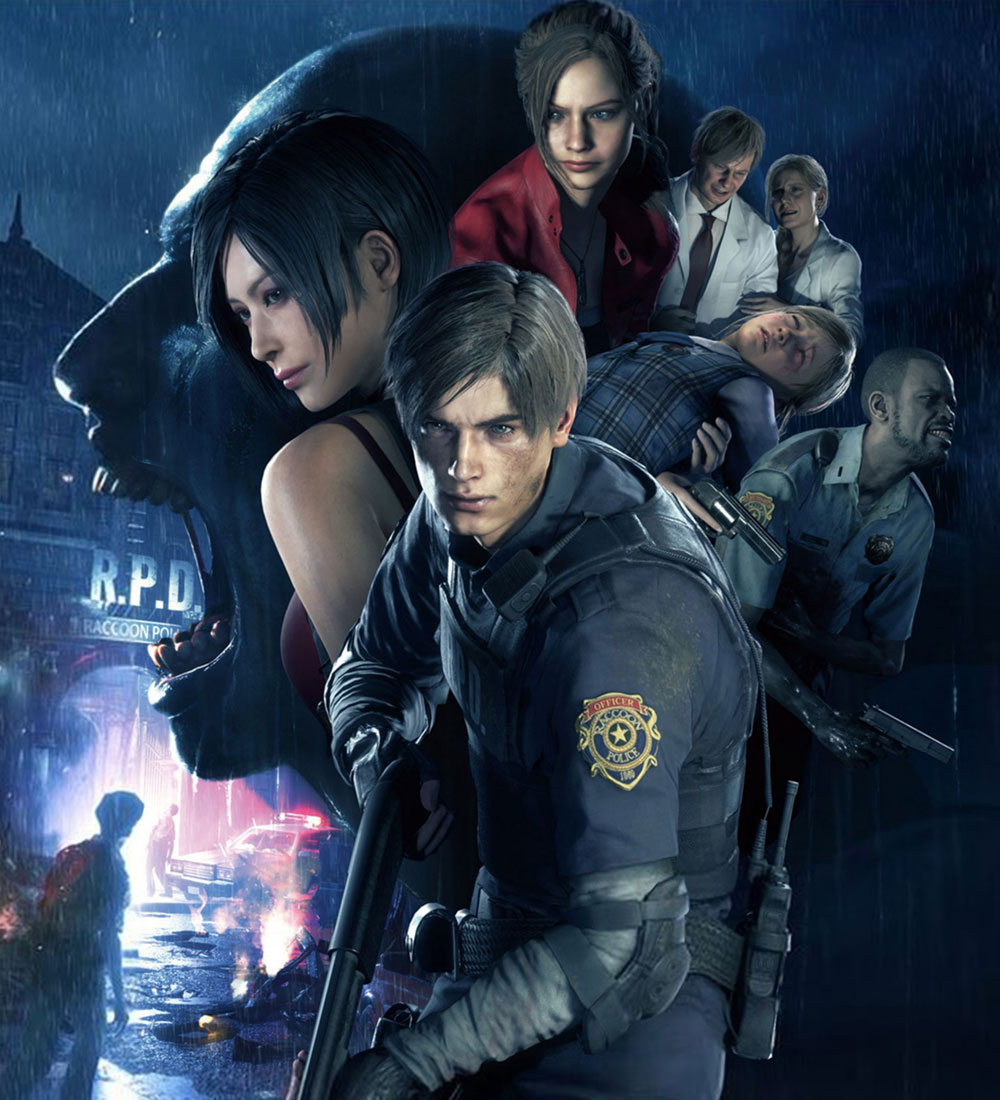 Characters Promo Artwork from Resident Evil 2 (2019)