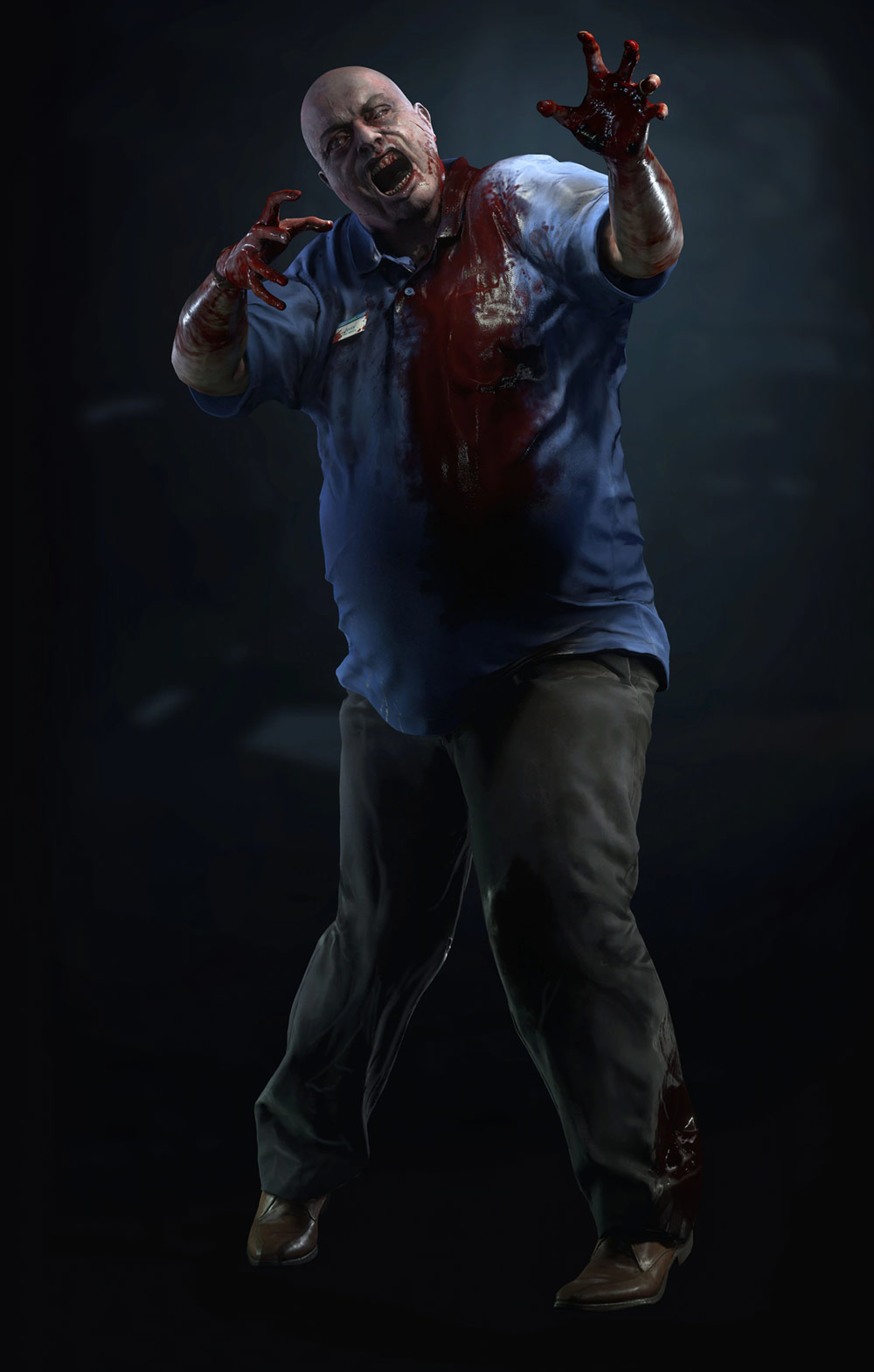 Fat Zombie Artwork from Resident Evil 2 (2019)
