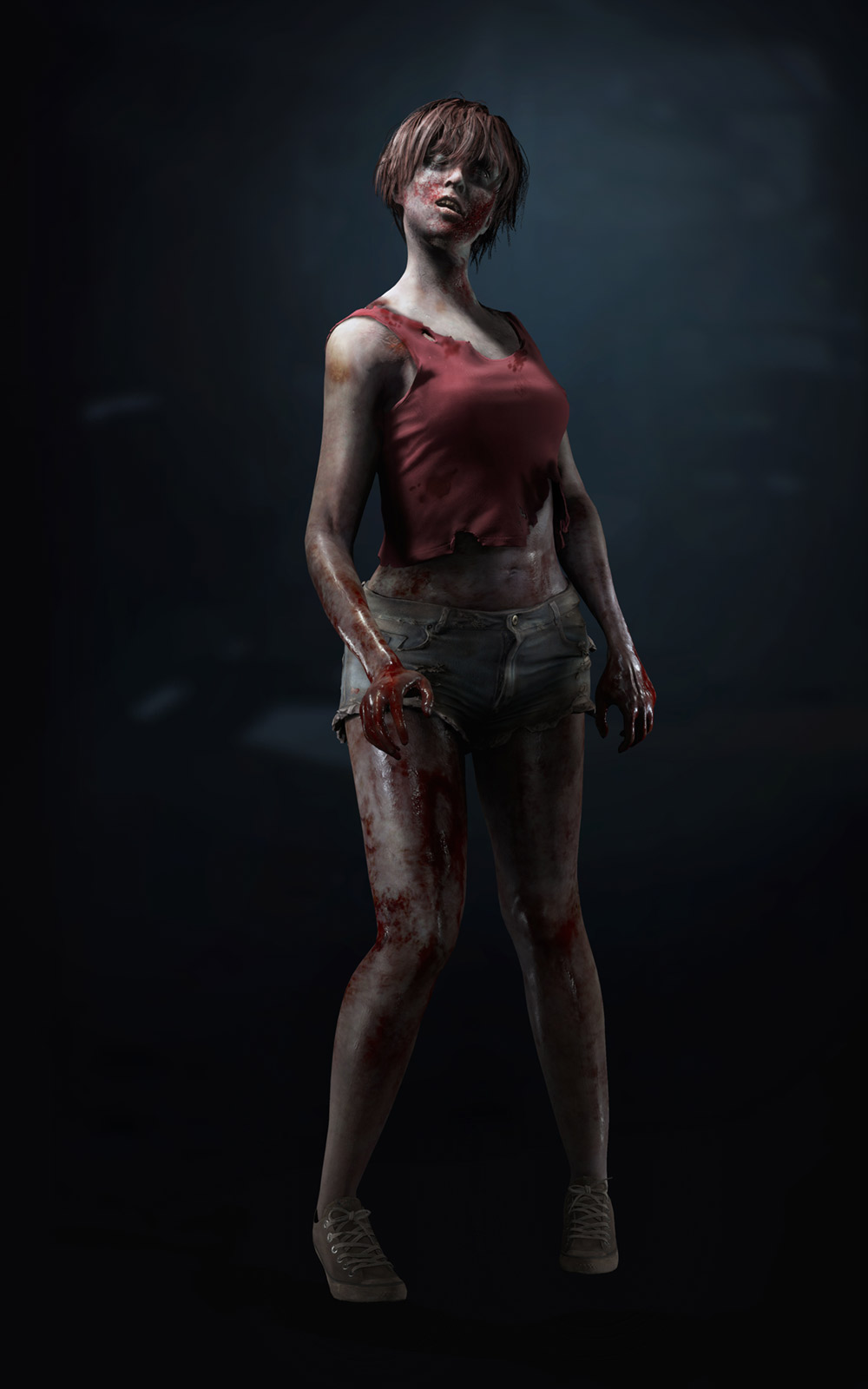 Female Zombie Artwork from Resident Evil 2 (2019)