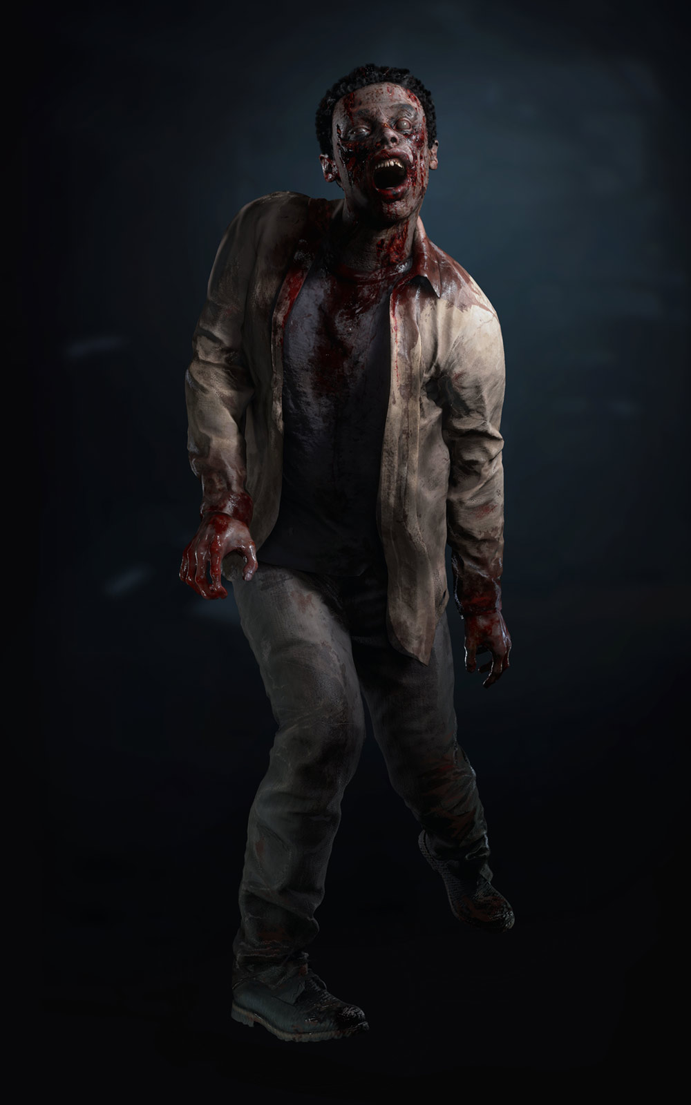 Male Zombie Artwork from Resident Evil 2 (2019)
