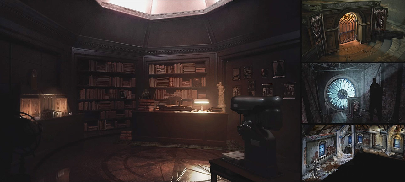 Police Station Office Concept Art from Resident Evil 2 (2019)