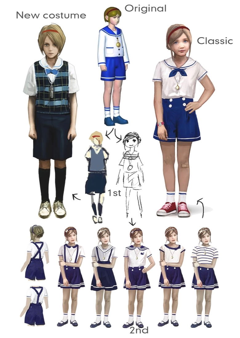 Sherry Birkin Concept Artwork from Resident Evil 2 (2019)