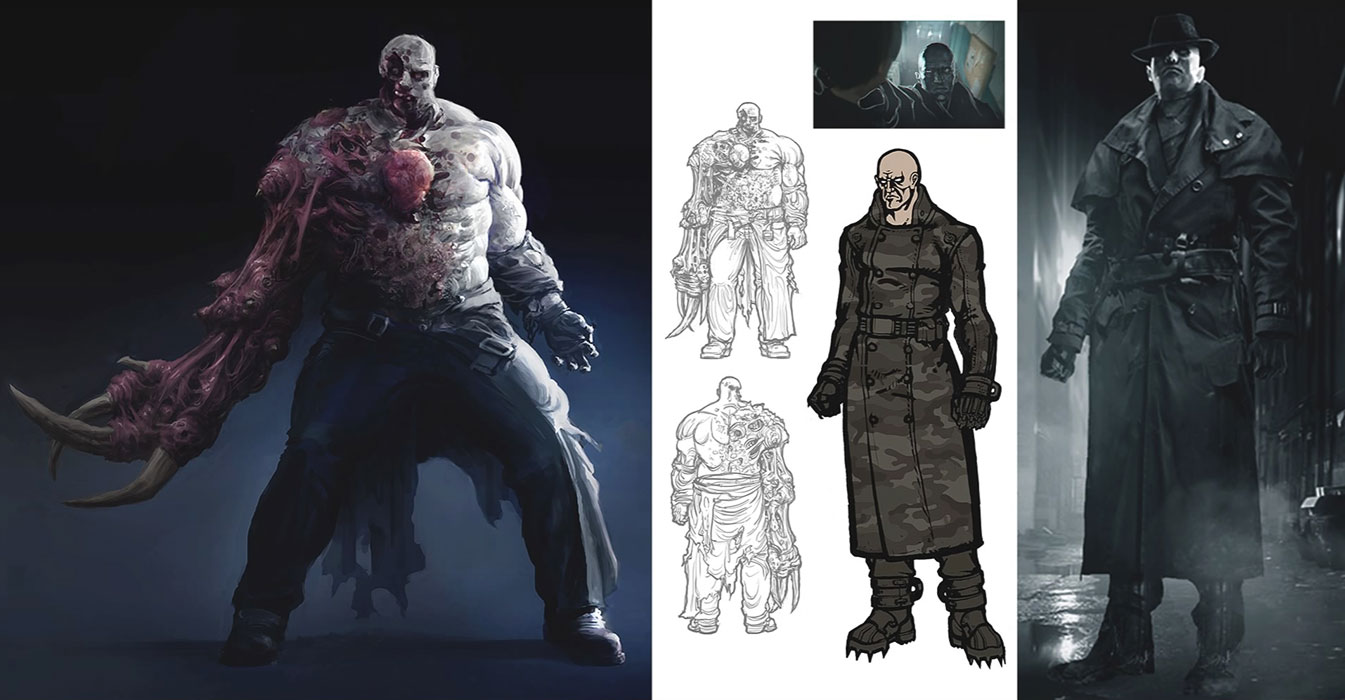 Tyrant Concept Art from Resident Evil 2 (2019)