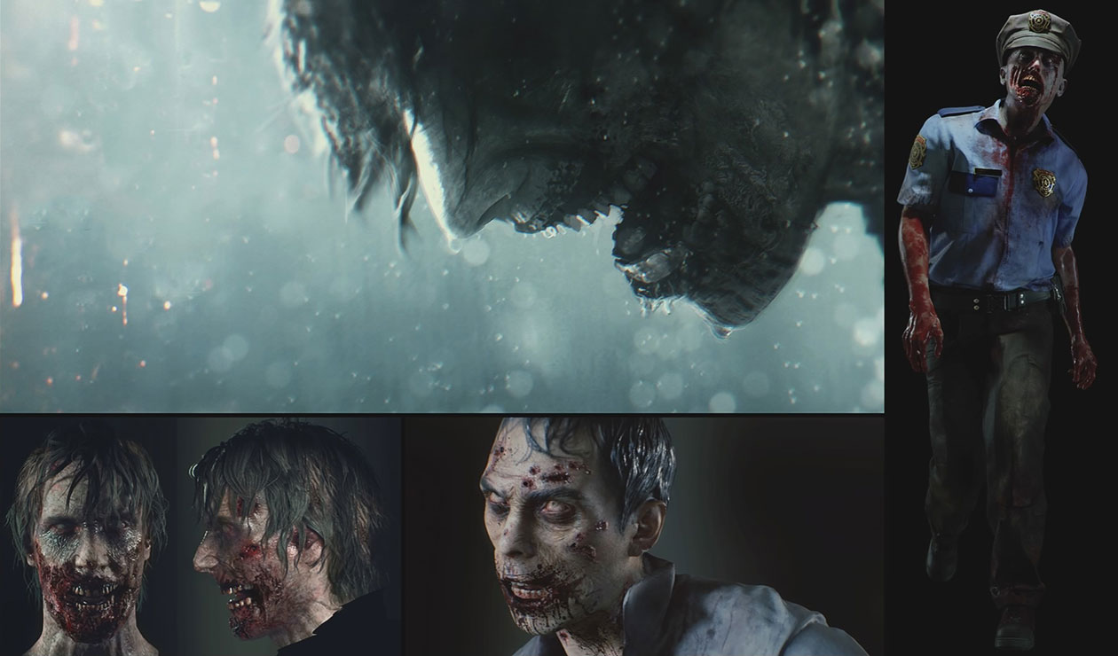 Zombie Artwork from Resident Evil 2 (2019)