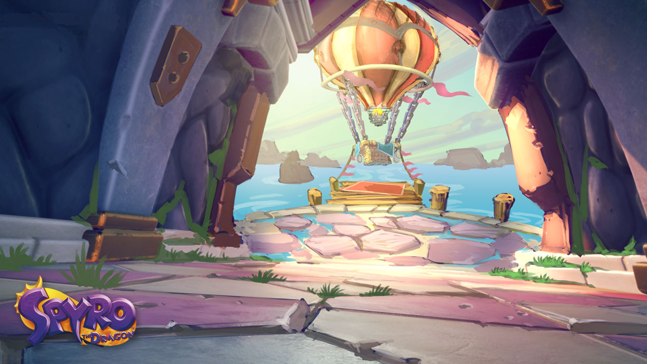 Artisans Homeworld, Air Balloon Art from Spyro Reignited Trilogy