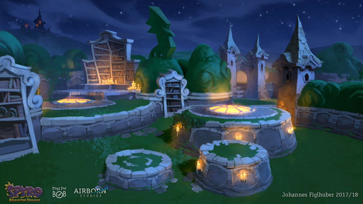 Artisans Homeworld, Dark Hollow Art from Spyro Reignited Trilogy